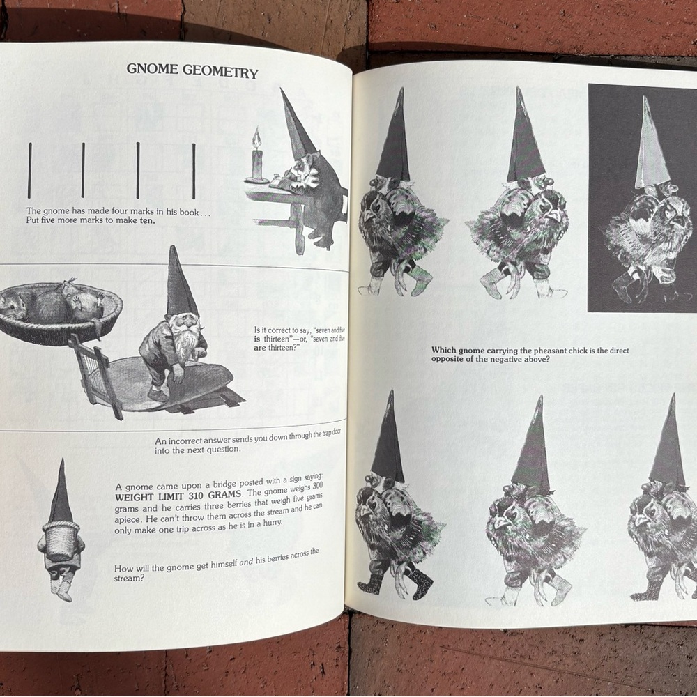 1980 Gnomes Games Trolls Gnome Puzzles Tricks Magic Word Search Fey Larry Evans - Picture 9 of 12